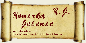 Momirka Jelenić vizit kartica